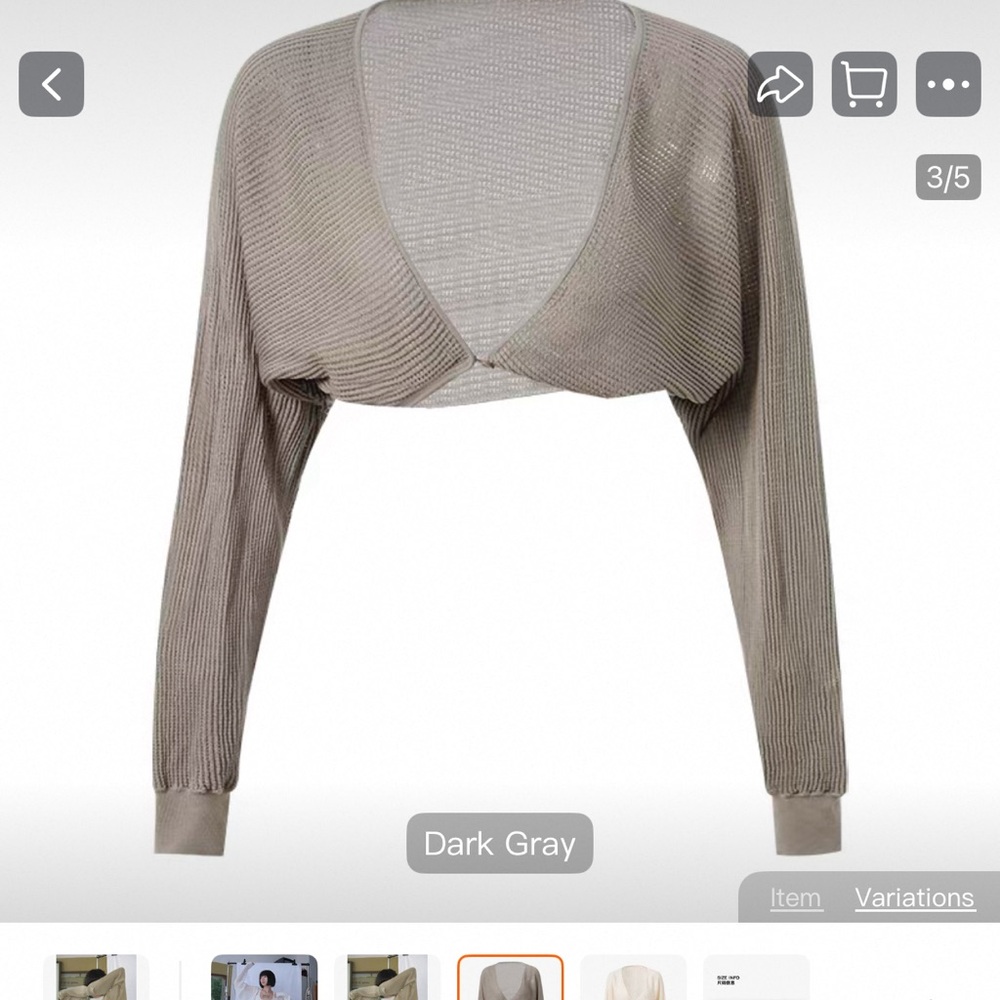 Dark grey cardigan
